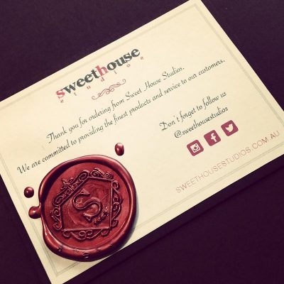 Thank you Cards | Wax Seal | 50 pcs