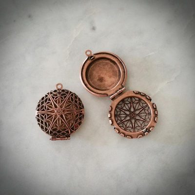 Bronze Copper Locket Pendant